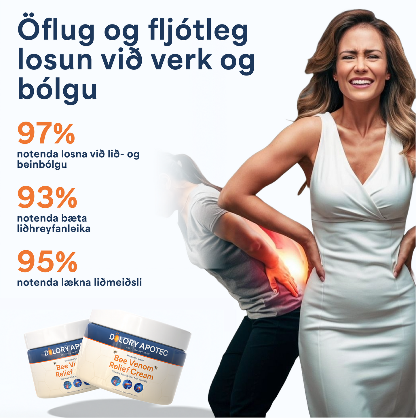 DOLORY APOTEC™ LIÐAKREMA | Léttir náttúrulega liðverk og stirðleika á örfáum mínútum