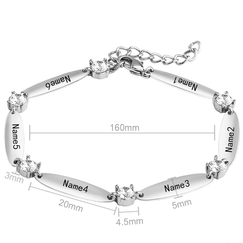 Personalisiertes Armband mit Gravur 